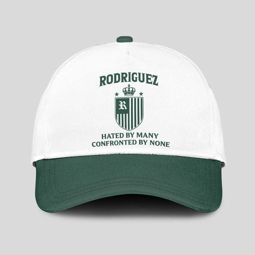 Hated By Many Confronted By None Luxury Logo Cap RODRIGUEZ 13K1 C41PF