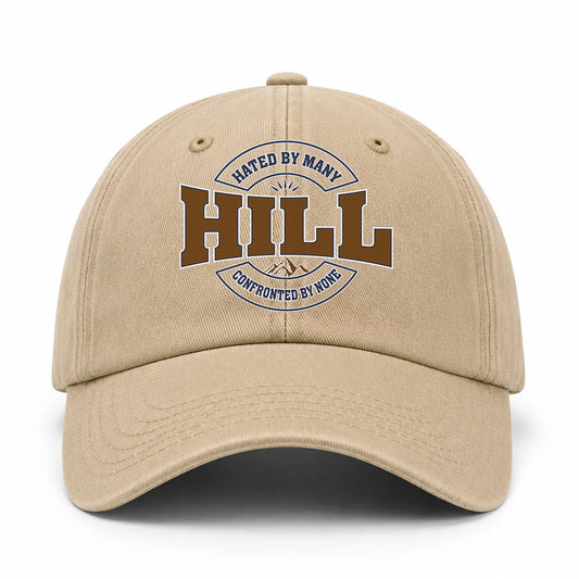 Hated By Many Confronted By None Washed Cap HILL 13K1 C36PF