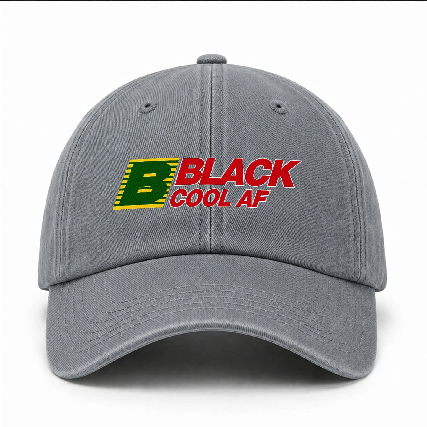 Your Name Cool Af Funny Washed Cap BLACK 13K1 C85PF