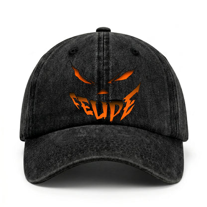 Your Name Jack O' Lantern Halloween Washed Cap FELIPE 13K1 C100PF