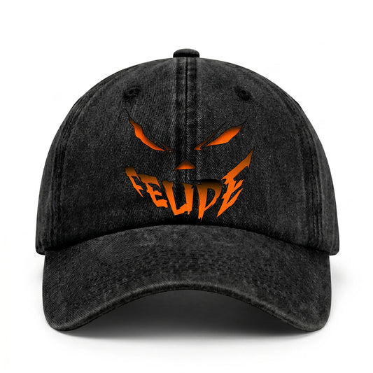 Your Name Jack O' Lantern Halloween Washed Cap FELIPE 13K1 C100PF