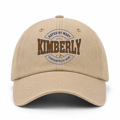 Hated By Many Confronted By None Washed Cap KIMBERLY 13K1 C36PF