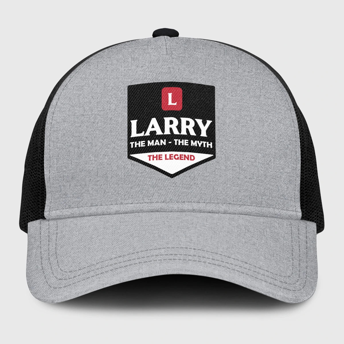 The Man The Myth The Legend Gray Mesh Cap LARRY 13K1 C189PF