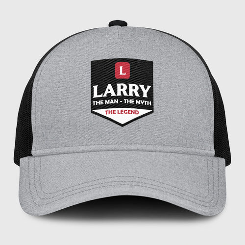 The Man The Myth The Legend Gray Mesh Cap LARRY 13K1 C189PF