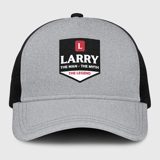 The Man The Myth The Legend Gray Mesh Cap LARRY 13K1 C189PF