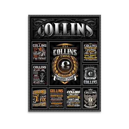COLLINS Personalized Sponge Floor Mat – Custom Printed Home Decor 13K1-AR2