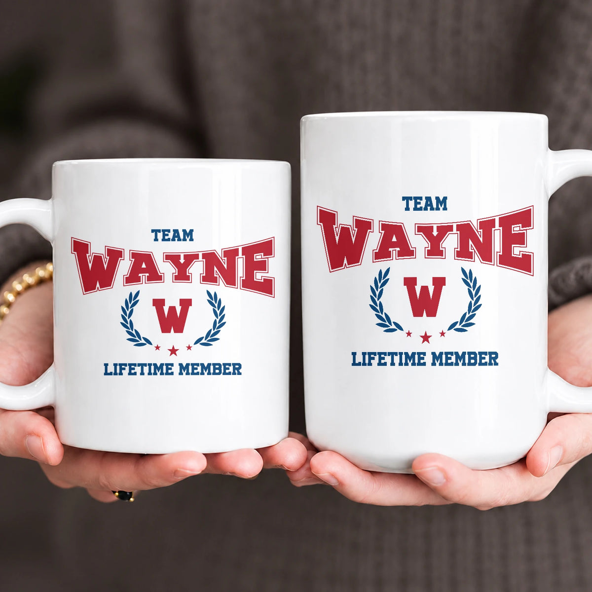 Team Your Name Lifetime Member Sporty Mug WAYNE 13K1 MG09