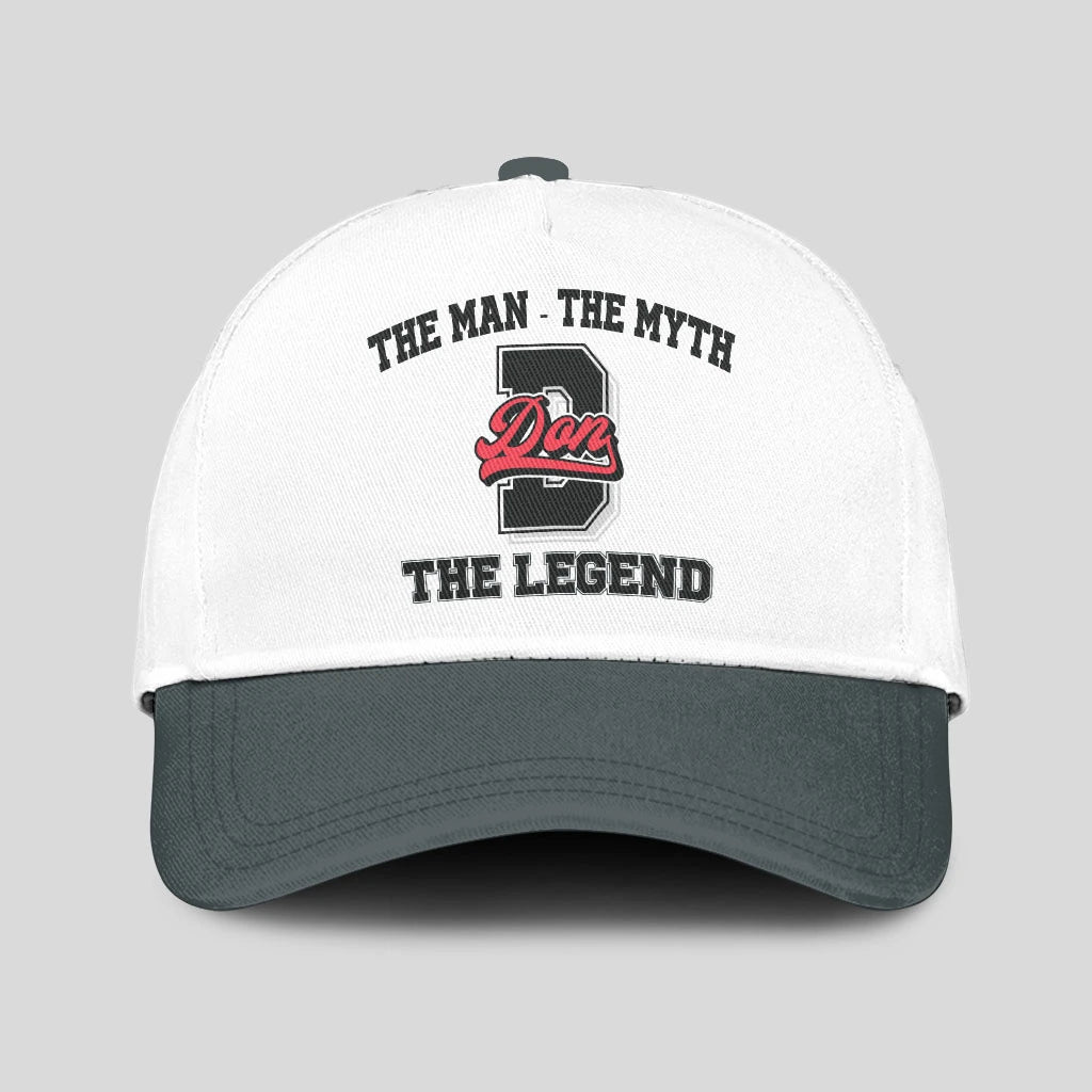 The Man The Myth The Legend Custom Initial Letter And Name Cap DON 13K1 C38PF