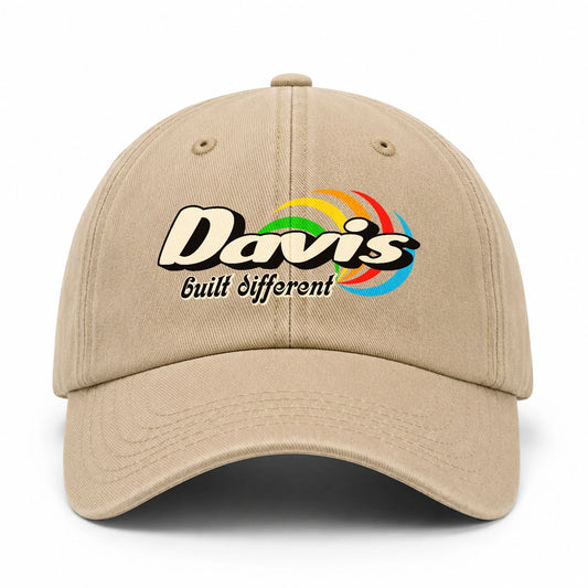 Your Name Built Different Retro Washed Cap DAVIS 13K1 C55PF