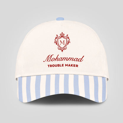 Trouble Maker Stripped Blue Beach Cap MOHAMMAD 13K1 C74PF