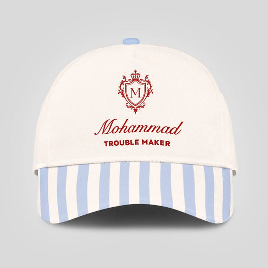 Trouble Maker Stripped Blue Beach Cap MOHAMMAD 13K1 C74PF