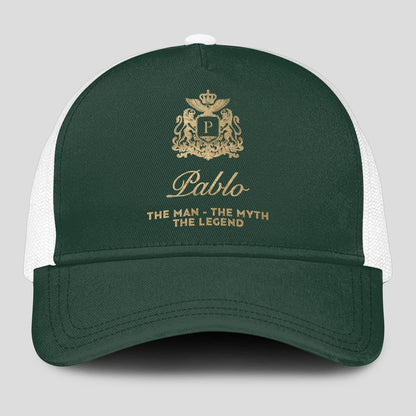 The Man The Myth The Legend Sage Green Mesh Cap PABLO 13K1 C192PF