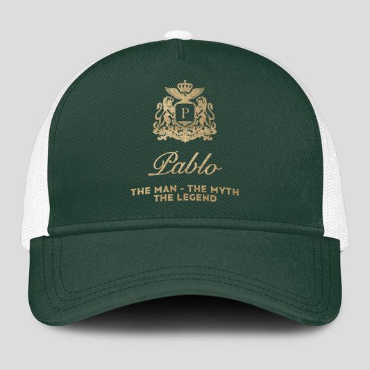 The Man The Myth The Legend Sage Green Mesh Cap PABLO 13K1 C192PF
