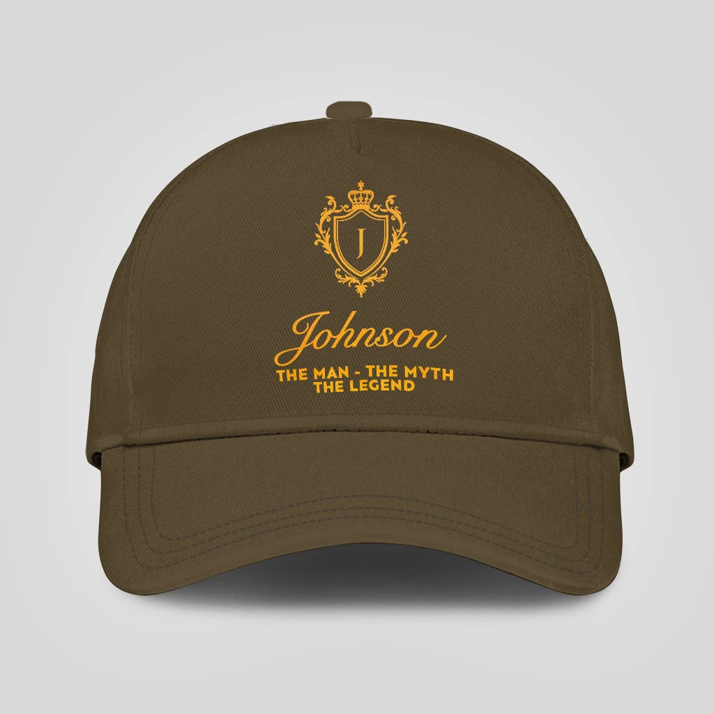 The Man The Myth The Legend Luxury Olive Cap JOHNSON 13K1 C91PF