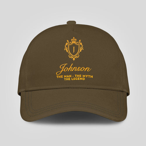 The Man The Myth The Legend Luxury Olive Cap JOHNSON 13K1 C91PF