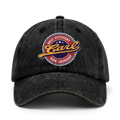 Built Different Born Legendary Logo Washed Cap CARL 13K1 C65PF