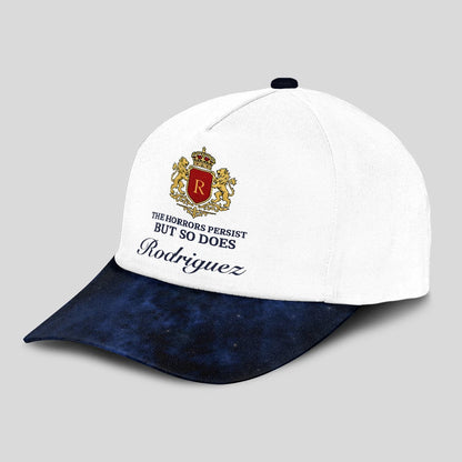 The Horrors Persist But So Does Your Name Elegant Blue And White Cap RODRIGUEZ 13K1 C123PF
