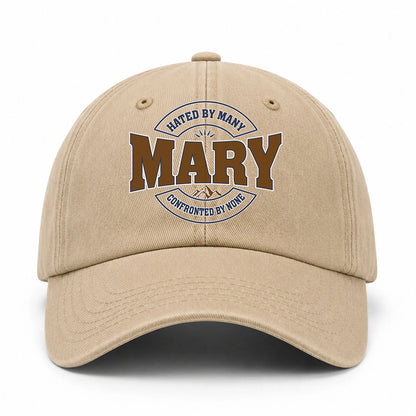 Hated By Many Confronted By None Washed Cap MARY 13K1 C36PF