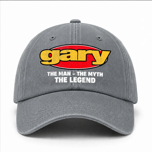 The Man The Myth The Legend Vintage Logo Washed Cap GARY 13K1 C162PF