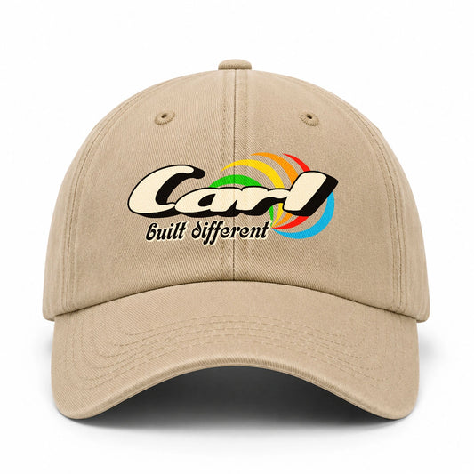 Your Name Built Different Retro Washed Cap CARL 13K1 C55PF