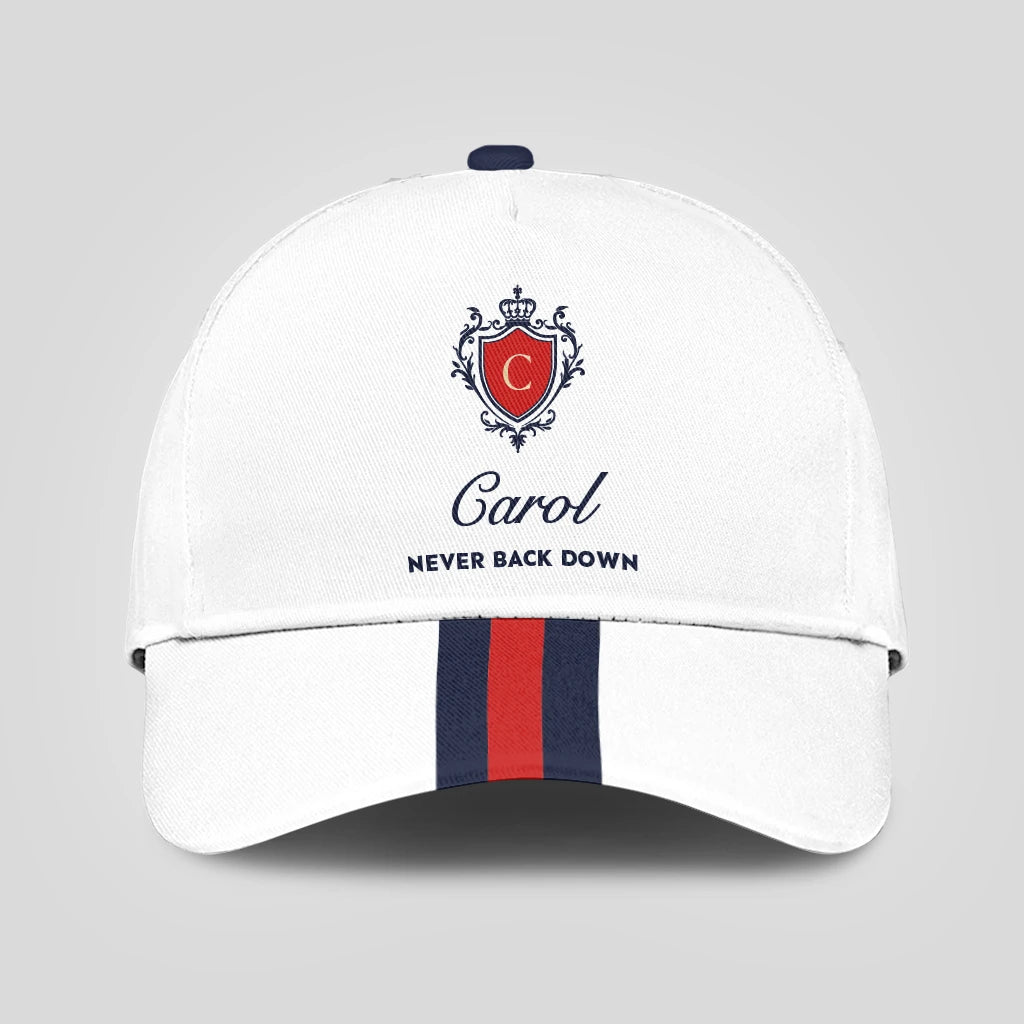 Never Back Down Stripped Cap CAROL 13K1 C86PF