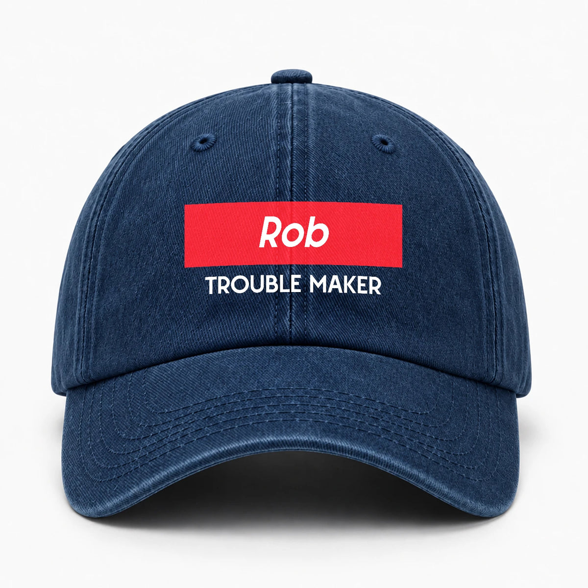 Trouble Maker Red Logo Washed Cap ROB 13K1 C140PF