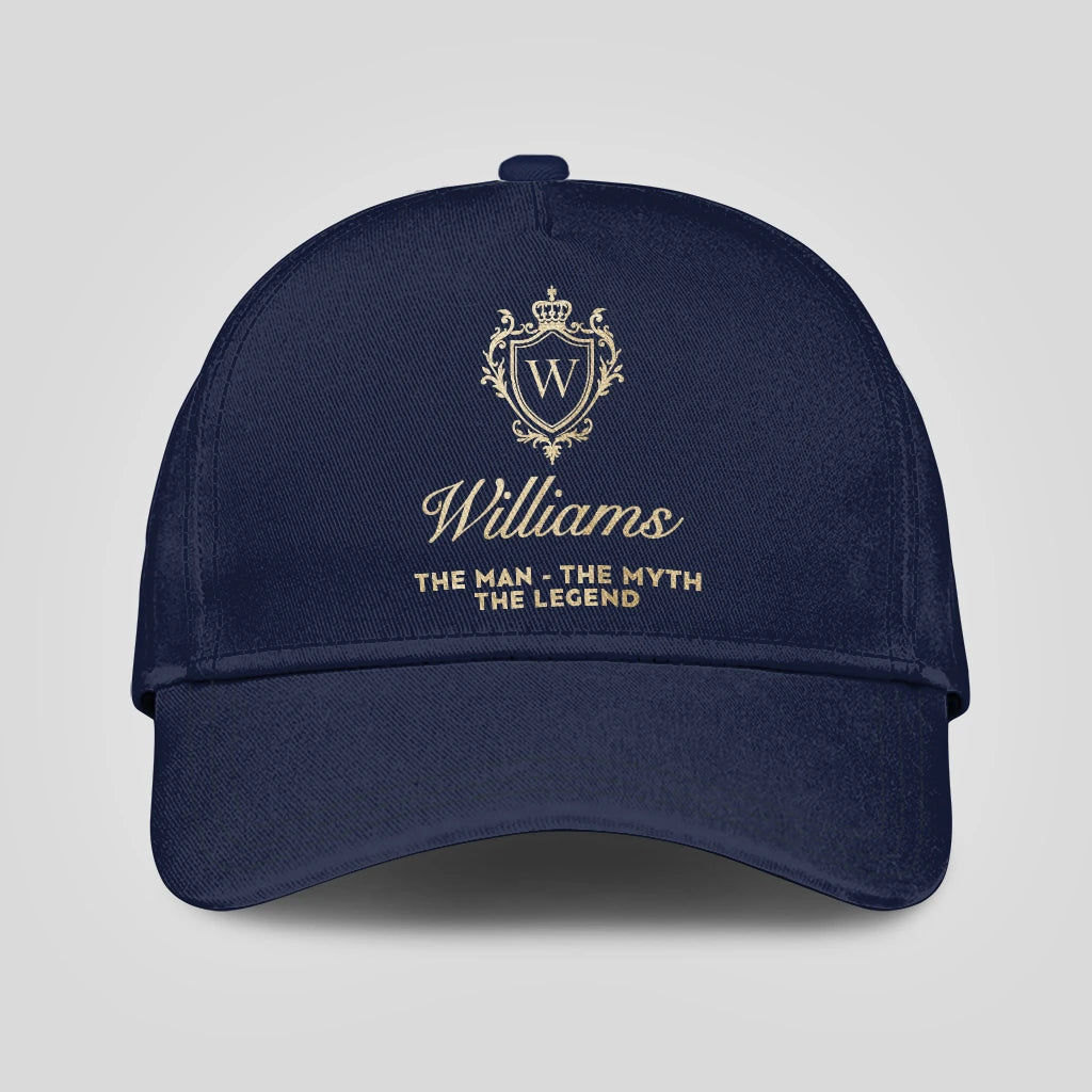 The Man The Myth The Legend Golden Navy Cap WILLIAMS 13K1 C138PF