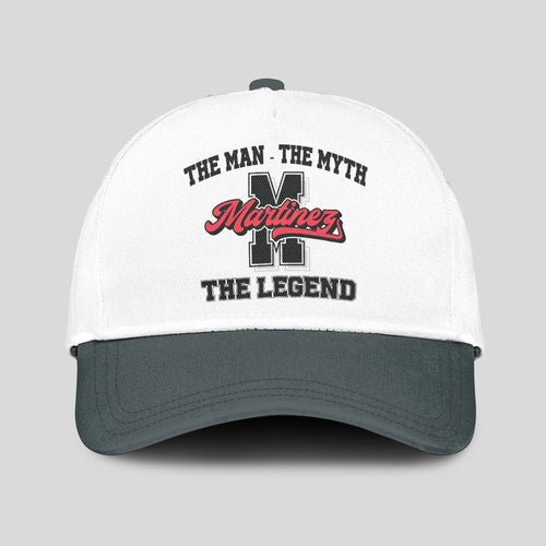 The Man The Myth The Legend Custom Initial Letter And Name Cap MARTINEZ 13K1 C38PF