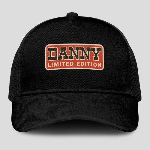Limited Edition Red Logo Black Mesh Cap DANNY 13K1 C215PF