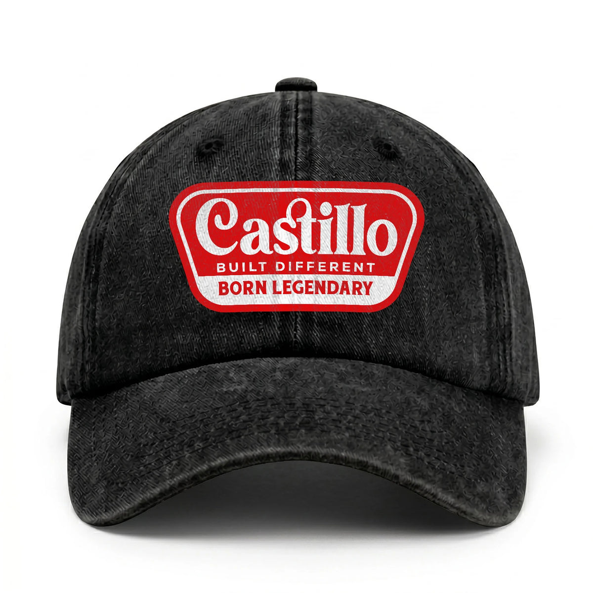 Built Different Born Legendary Red Logo Washed Cap CASTILLO 13K1 C63PF