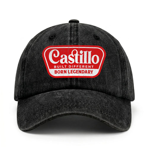 Built Different Born Legendary Red Logo Washed Cap CASTILLO 13K1 C63PF
