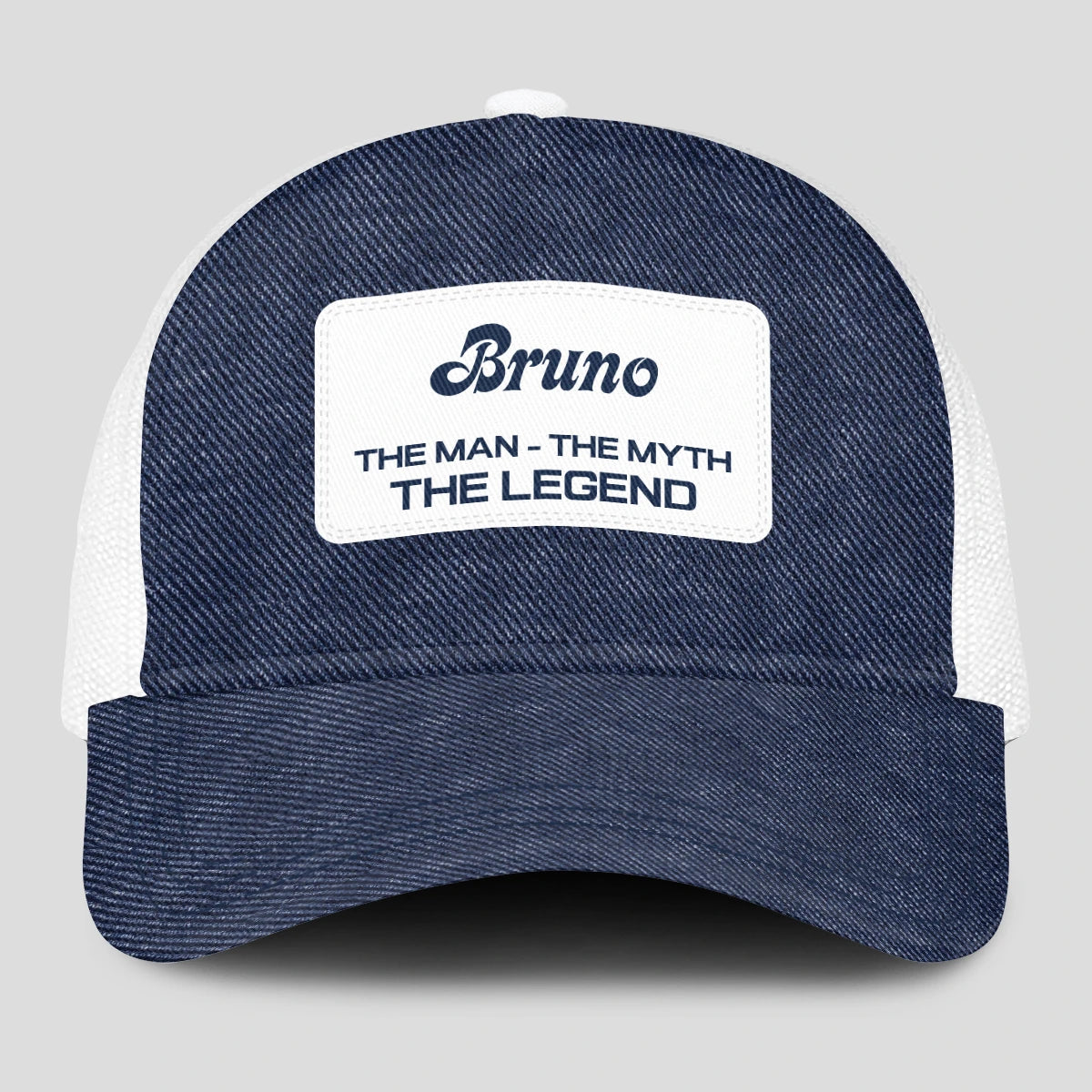 The Man The Myth The Legend Blue Denim Mesh Cap BRUNO 13K1 C194PF