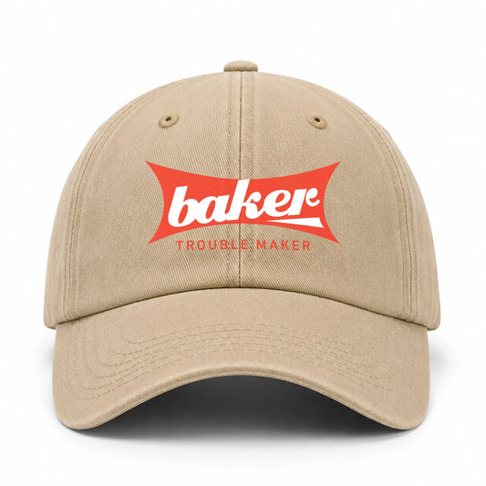 Trouble Maker Red Logo Washed Cap BAKER 13K1 C78PF
