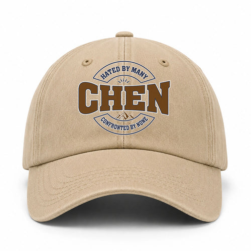 Hated By Many Confronted By None Washed Cap CHEN 13K1 C36PF