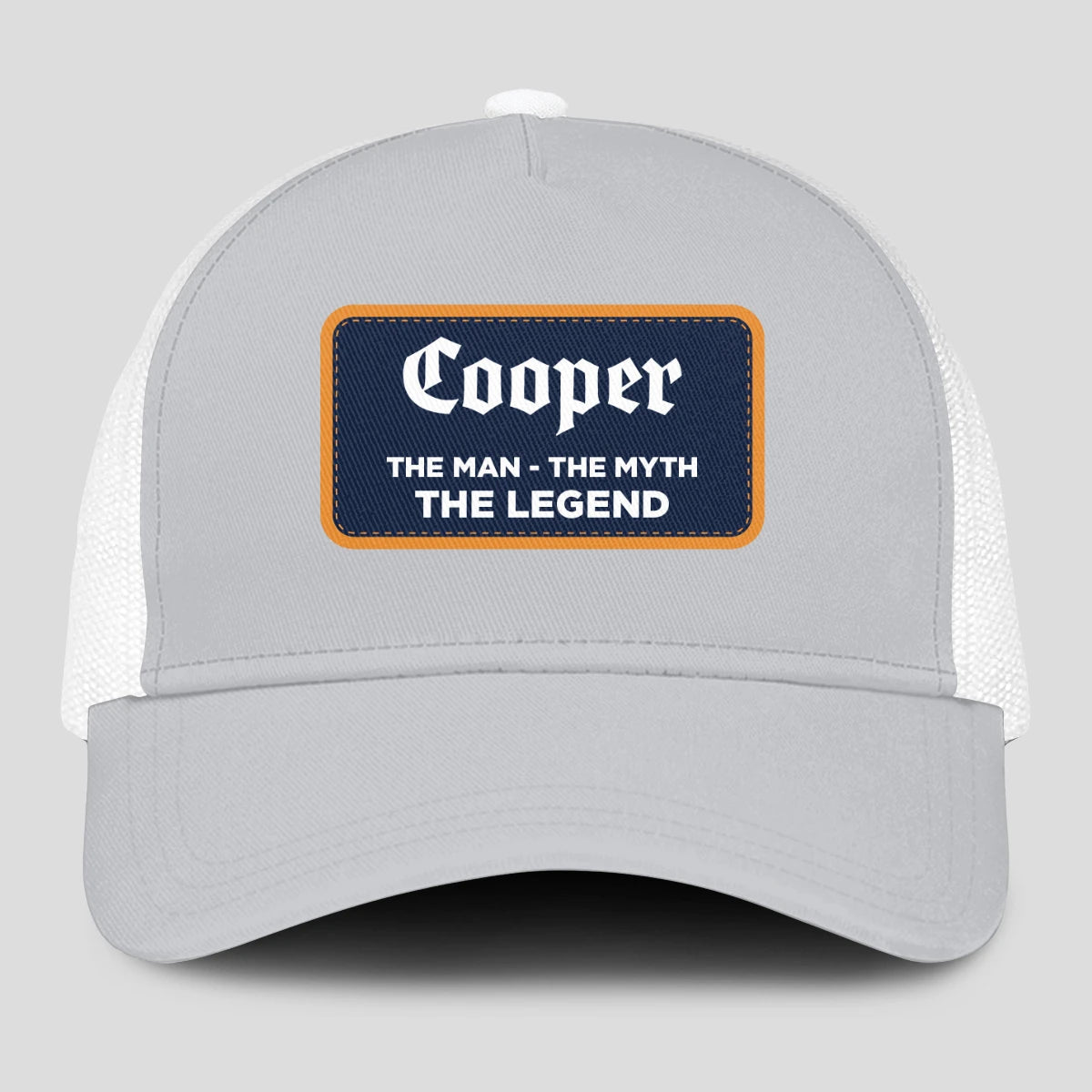 The Man The Myth The Legend Gray Mesh Cap COOPER 13K1 C204PF