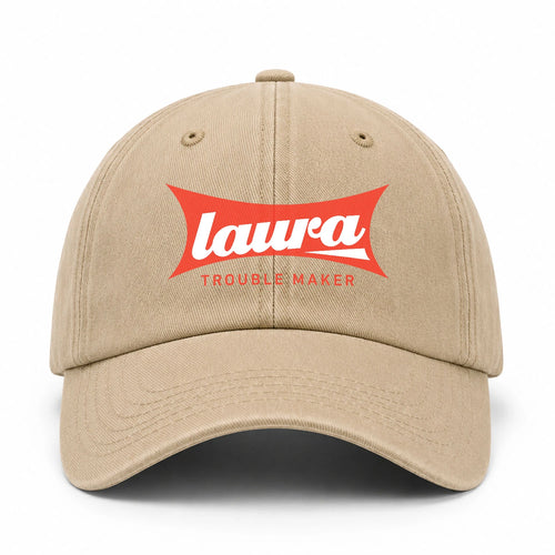 Trouble Maker Red Logo Washed Cap LAURA 13K1 C78PF