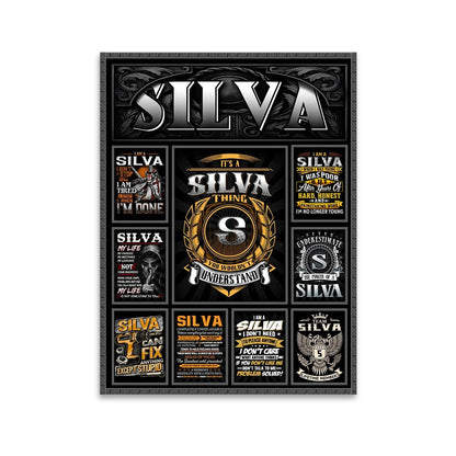 SILVA Personalized Sponge Floor Mat – Custom Printed Home Decor 13K1-AR2