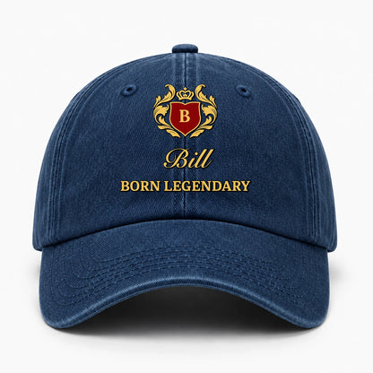 Born Legendary Royal Blue Washed Cap BILL 13K1 C183PF