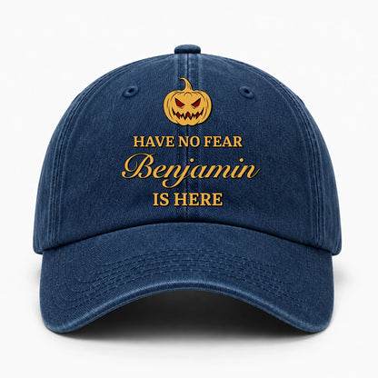 Have No Fear Your Name Is Here Jack O' Lantern Washed Cap BENJAMIN 13K1 C165PF