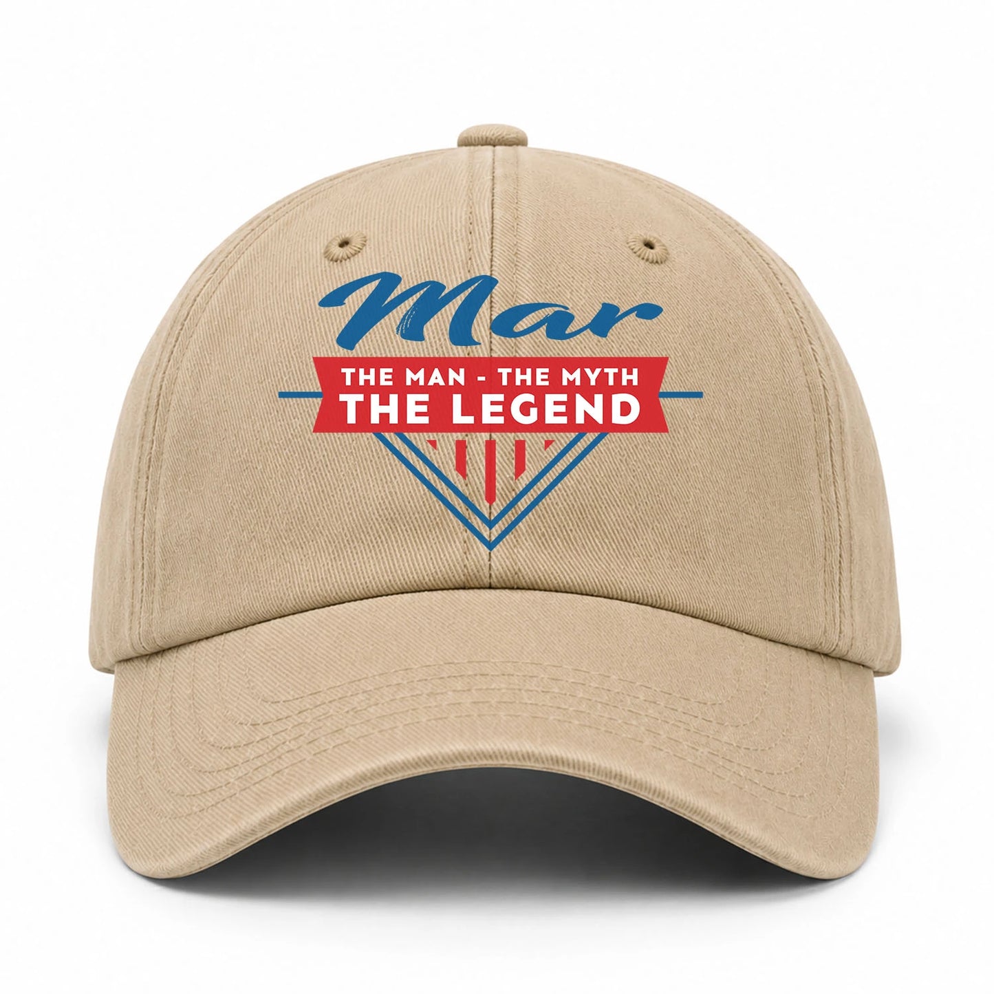 The Man The Myth The Legend Logo Washed Cap MAR 13K1 C37PF
