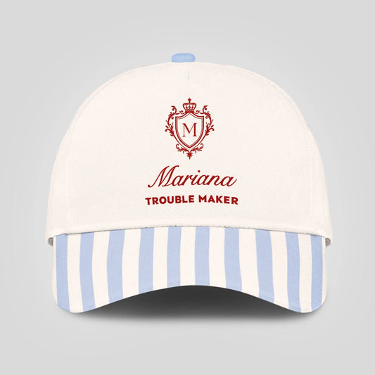 Trouble Maker Stripped Blue Beach Cap MARIANA 13K1 C74PF