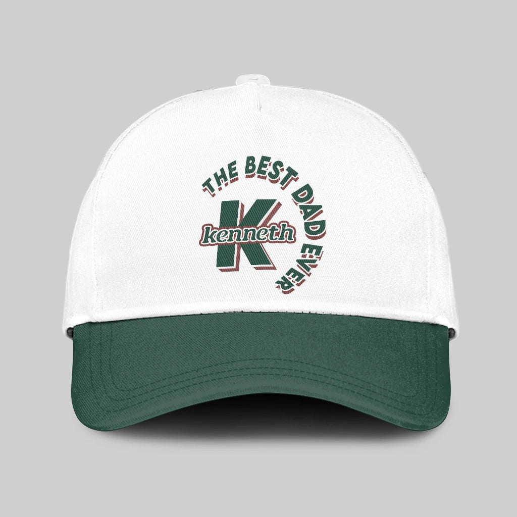 The Best Dad Ever Custom Name Cap KENNETH 13K1 C35PF