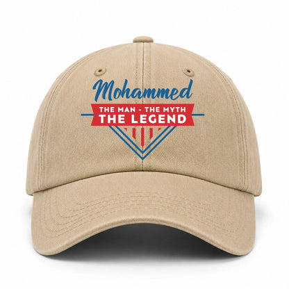 The Man The Myth The Legend Logo Washed Cap MOHAMMED 13K1 C37PF