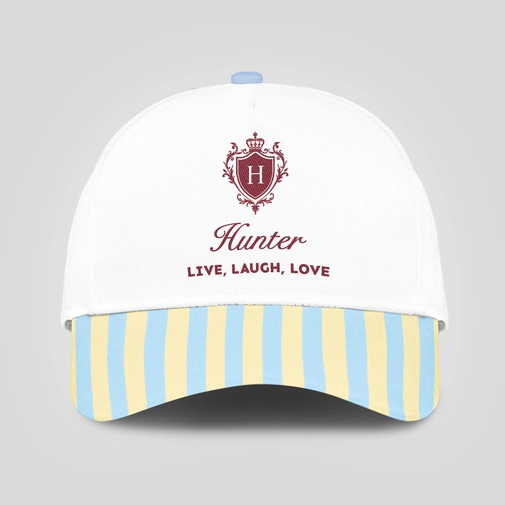 Live Laugh Love Blue And Yellow Luxury Cap HUNTER 13K1 C121PF