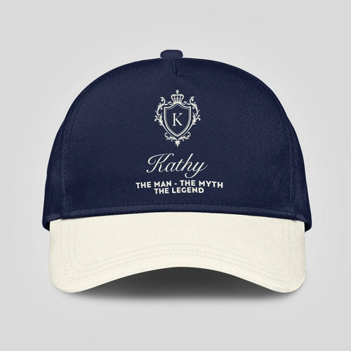 The Man The Myth The Legend Navy And Beige Cap KATHY 13K1 C145PF