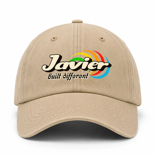 Your Name Built Different Retro Washed Cap JAVIER 13K1 C55PF