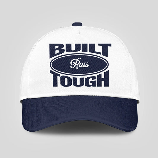Built Your Name Tough Slogan Blue And White Cap ROSS 13K1 C95PF