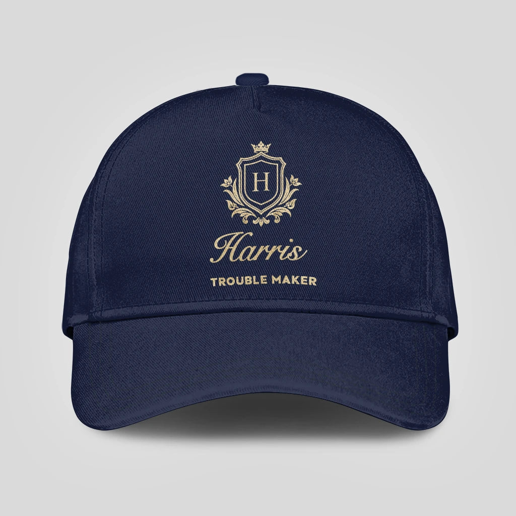 Trouble Maker Golden Logo Navy Cap HARRIS 13K1 C155PF