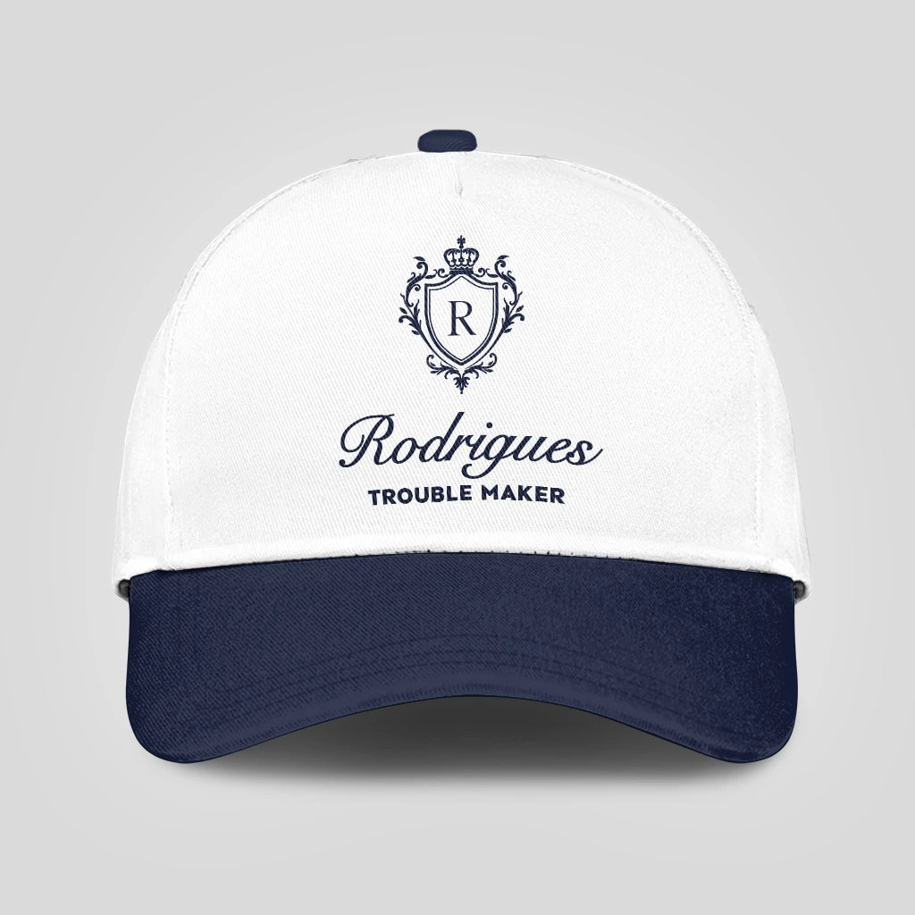 Trouble Maker Funny Blue And White Cap RODRIGUES 13K1 C152PF