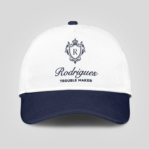Trouble Maker Funny Blue And White Cap RODRIGUES 13K1 C152PF